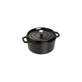 일본 스타우브 냄비0108 Staub Pico Cocotte Round 10.2 inches 26 cm 블랙 Induction Compatibl