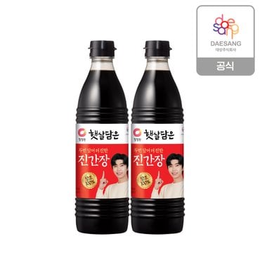 청정원 두번달여 더진한 진간장 840ml x 2개