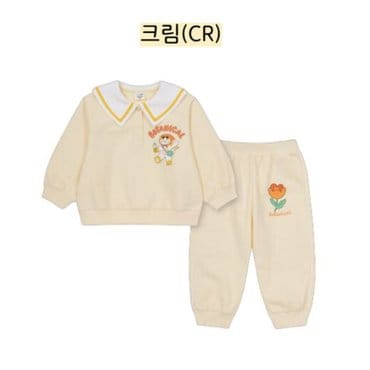탑텐키즈 여아) 유아 버비 라이트테리 카라 포인트 셋업 MKF1IP2301