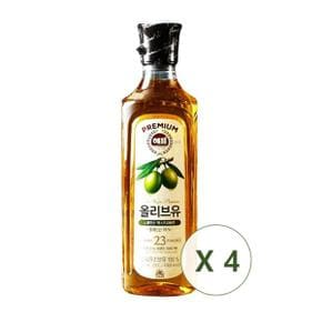 사조 해표 올리브유 스페인산 엑스트라버진 500ml x 4개