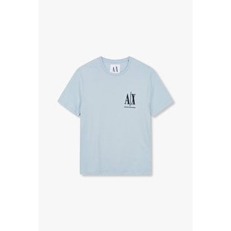 ARMANI EXCHANGE 남성 엠브로이더리 로고 티셔츠(A414130120라이트블루)