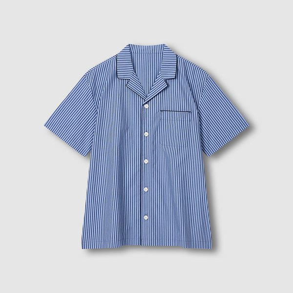 남 60수 코튼 라인 5부 파자마 세트 J216201108057