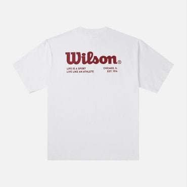 윌슨 퓨어드라이 오버핏 티셔츠/WHT/W251001NTS32