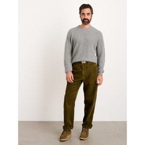 Straight Leg Pants In Corduroy Dark Olive (VV3921AM1J)