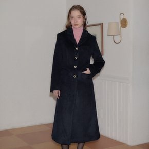 Hourglass Long Coat Navy