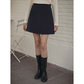 Grace tweed skirt_Navy