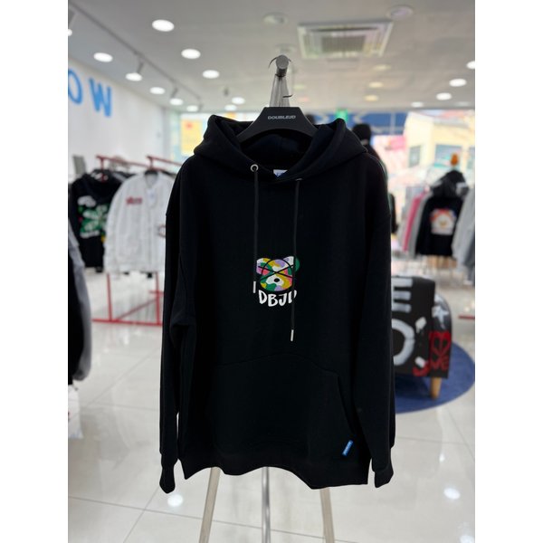 [여주점] 베어심볼자수후드,남여공용후드티,  블랙JHZZ30101