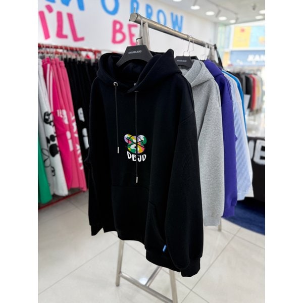 [여주점] 베어심볼자수후드,남여공용후드티,  블랙JHZZ30101