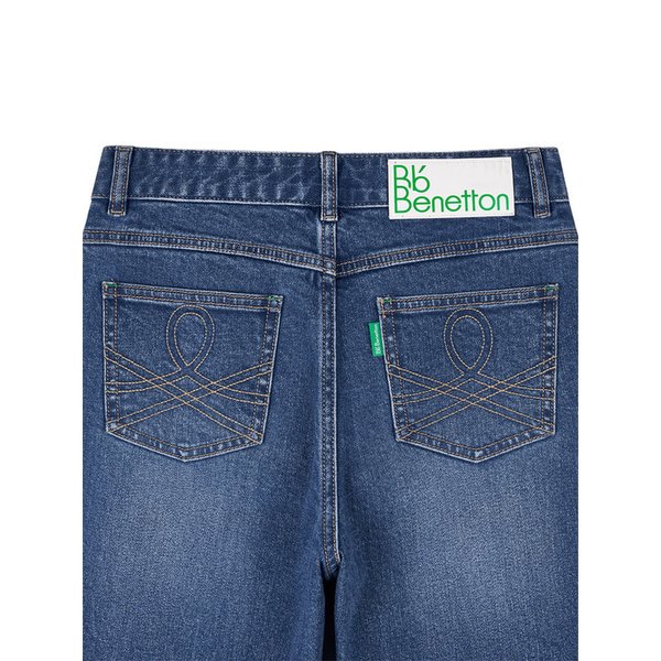 부츠컷 워시드 데님 팬츠 (Indigo)