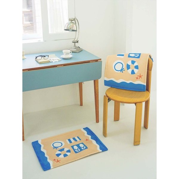 해변 발매트 포인트 러그