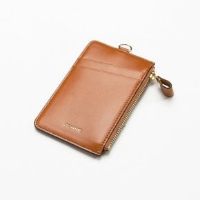 Ane ZIP CARD HOLDER_BROWN