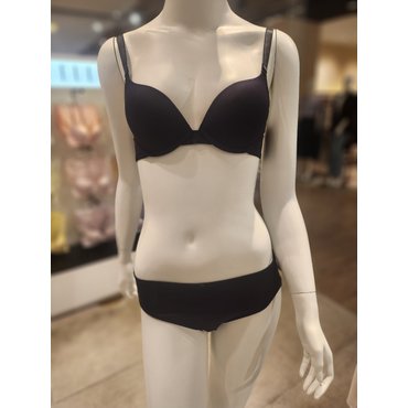 엘르이너웨어 24SS블랙 메쉬 와이어 브라팬티세트 EDWBR272BK EDWBP272BK