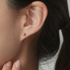 14K  gold 5MM 베이직 볼 골드귀걸이 R6RRE401A