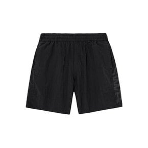 Thin Taslan Pocket Zipper Half Pants (Black) [LSRMCPH305M]