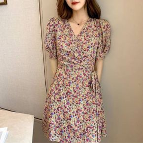 원피스 꽃무늬 캐주얼 여름 여성