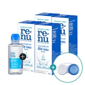 리뉴 후레쉬 355ml x 4개 + 120ml 1개 (+렌즈 케이스 증정)