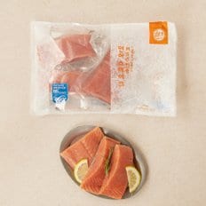 다미원 [냉동][미국] MSC인증 연어 스테이크 (350g, 3~4토막 내외)