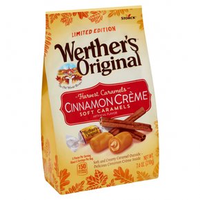 Werther`s Original웨더스오리지날 스토크 카라멜 시나몬 크림 소프트 카라멜 210g