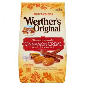 Werther`s Original웨더스오리지날 스토크 카라멜 시나몬 크림 소프트 카라멜 210g