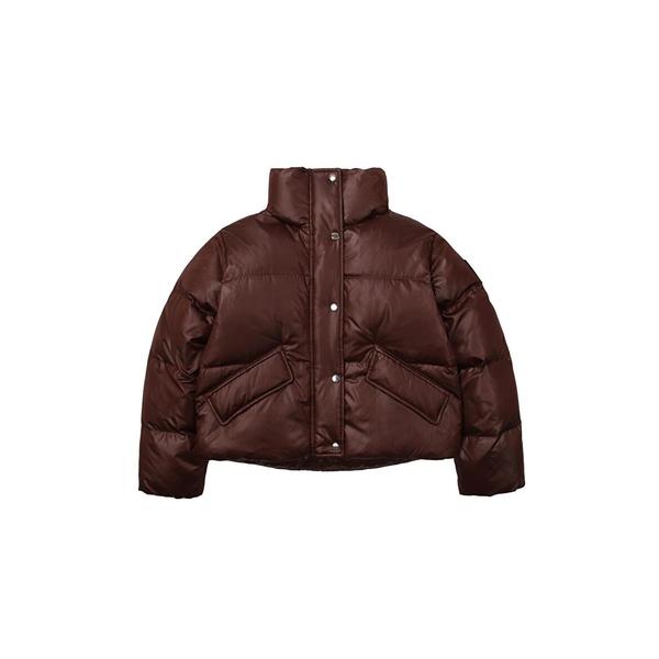 [시흥점] 여성 에센셜 덕다운 숏패딩 브라운 SDFJDFO09BRW