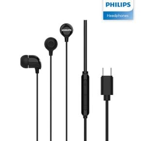 PHILIPS 필립스 C타입 유선 이어폰 TAE2146 블랙