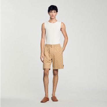 산드로옴므 [SANDRO HOMME] 스퀘어 크로스 자카드 쇼츠 SH25S3MRF0383