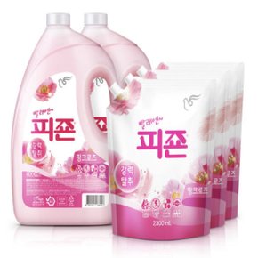 피죤 섬유유연제 3100ml x2+2300mlx3개 핑크로즈