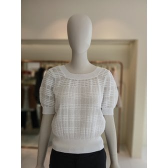 CC콜렉트 [여주점] 씨씨콜렉트 스퀘어넥와플패턴니트E253KSK101