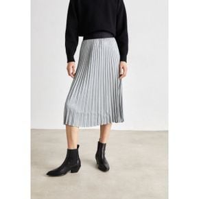 4072483 DKNY JACQUARD PLEATED MIDI SKIRT - Pleated skirt silver-coloured