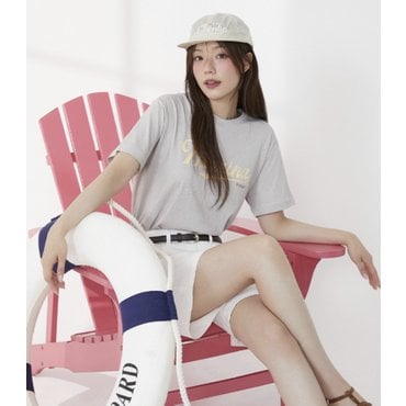 플라스틱아일랜드 호일프린트 티셔츠 (PR2CH663)