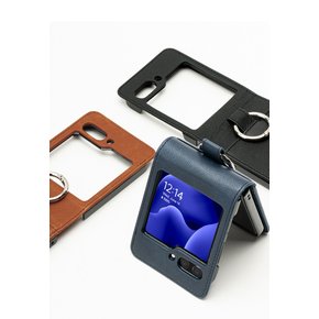 갤럭시 제트플립 Z플립5 다이어리 카드 수납 지갑 핑거링 케이스 힌지보호 완벽한핏