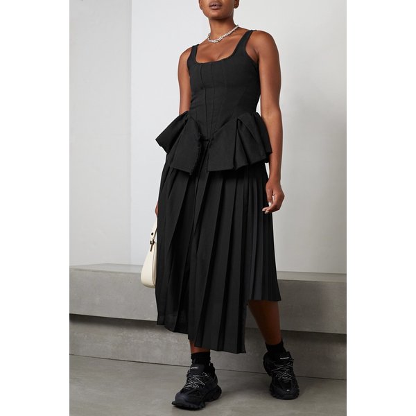 프레이 러플 데님 탑 블랙 1647597295781375