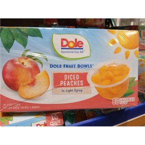 돌 복숭아 컵 113G X 16개 DOLE 황도 후룻컵 코스트코