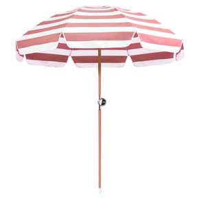 Luxury Umbrella - Coral Stripe