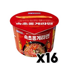 속초홍게라면 115g 얼큰매운해물맛 x 16개 1박스