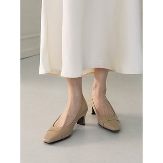 사뿐 끌레멘 스퀘어 펌프스힐 (5/7cm)