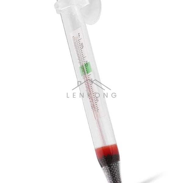 확대된 대표 유리온도계 막대온도계 흡착식온도계
