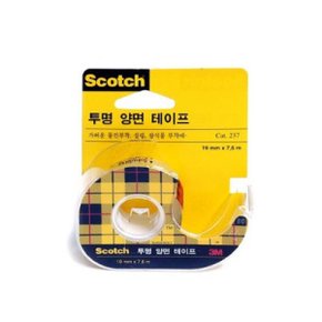 3M 스카치 투명 양면테이프 디스펜서 (237)/18mmx7.6m