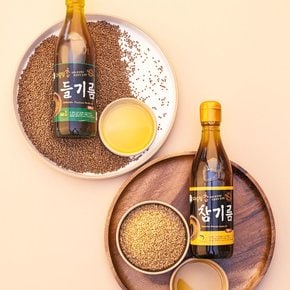 전통방식 저온 압착 참기름 들기름 350ml 1병