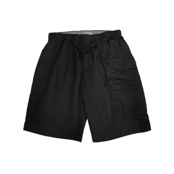 25SS 자수 로고 포켓 스윔 숏팬츠 블랙 18CMBW229A 006369G 999