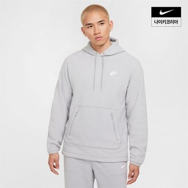 나이키 맨즈 나이키 클럽 윈터라이즈드 풀오버 후디 NIKE FZ0661-077