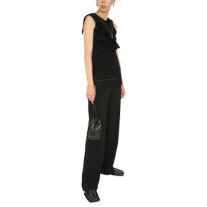 SS21 Jil Sander Pants STRETCH PALAZZO PANTS BLACK JSWS306202_WS390702001