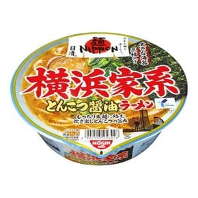 닛신 멘닛폰 요코하마 이에케이 돈코츠 간장맛 라멘 컵라면 119g