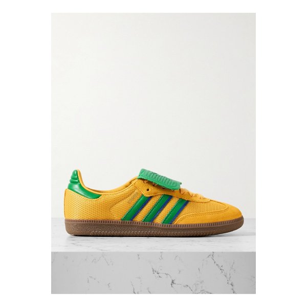 삼바 Og 메시 스웨이드 가죽 스니커즈 옐로 1647597338935838