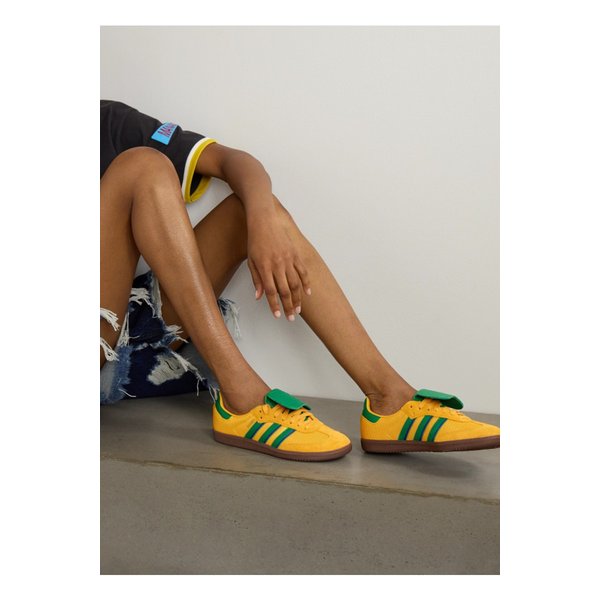 삼바 Og 메시 스웨이드 가죽 스니커즈 옐로 1647597338935838