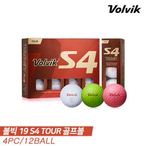 19 NEW! S4 TOUR (S4 투어) 골프볼 [4피스/12알][3COLORS]