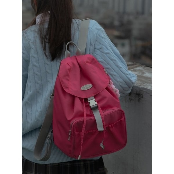 논 플롯 백팩 (핑크)