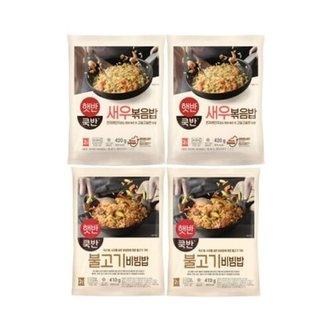 텐바이텐 쿡반 즉석밥 새우볶음밥 420g  x2 + 불고기비빔밥 410g  x2