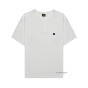 SS25 남성 헨리 넥 티셔츠 QV355A OFF WHITE _SSG