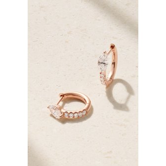 ANITA KO 아니타 코 보비 18캐럿 로즈 골드 다이아몬드 후프 귀걸이 1647597293653457